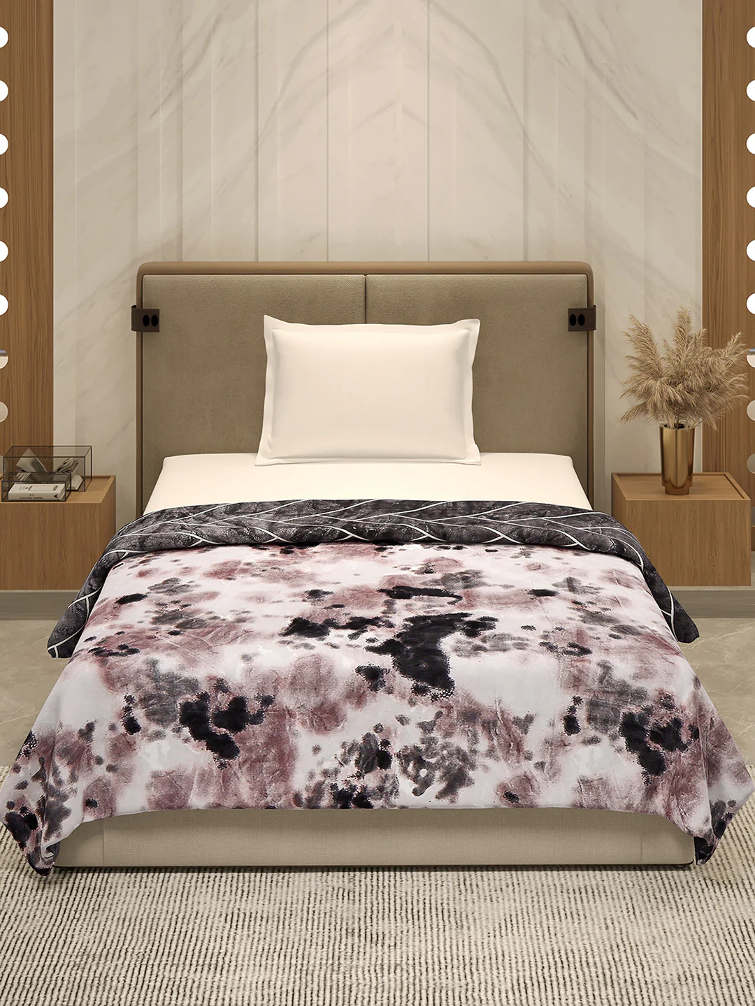 Printed Single Bed 350 GSM Blanket for AC Room - (Paramount) - Image 3