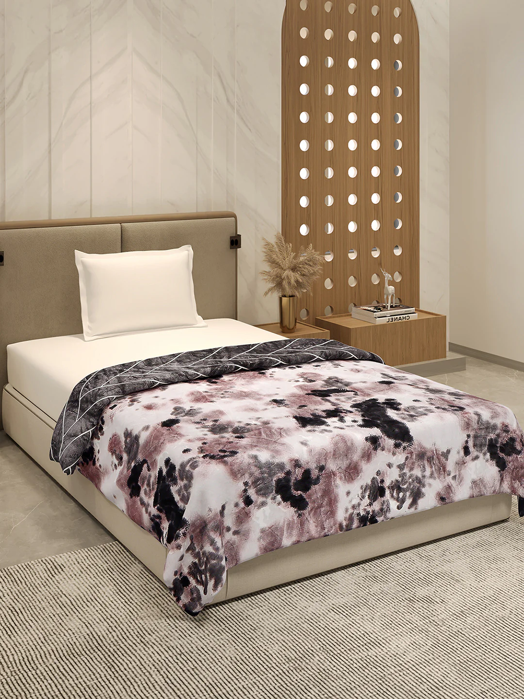 Printed Single Bed 350 GSM Blanket for AC Room - (Paramount) - Image 4