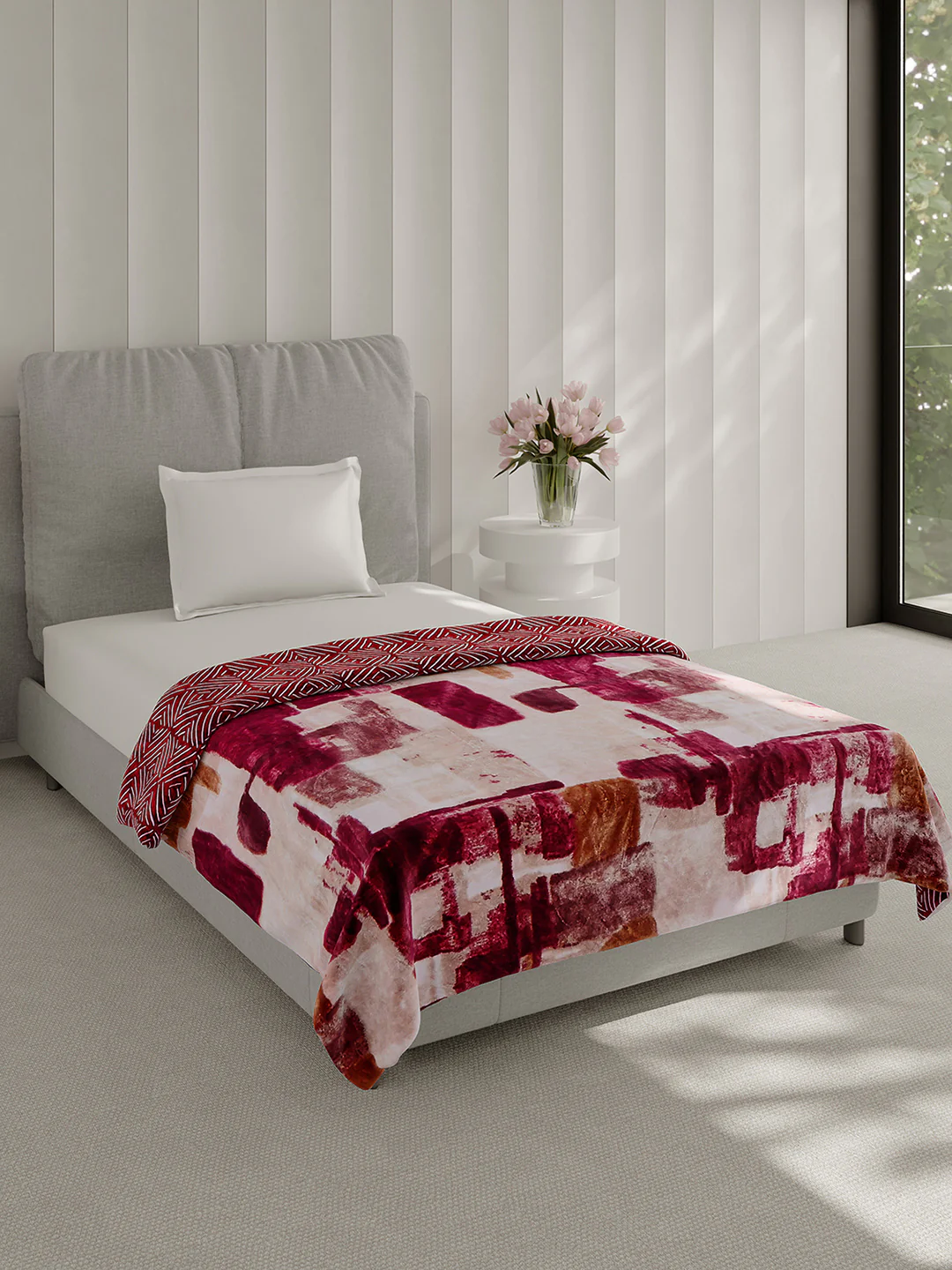 Printed Single Bed 350 GSM Blanket for AC Room - (Paramount) - Image 4