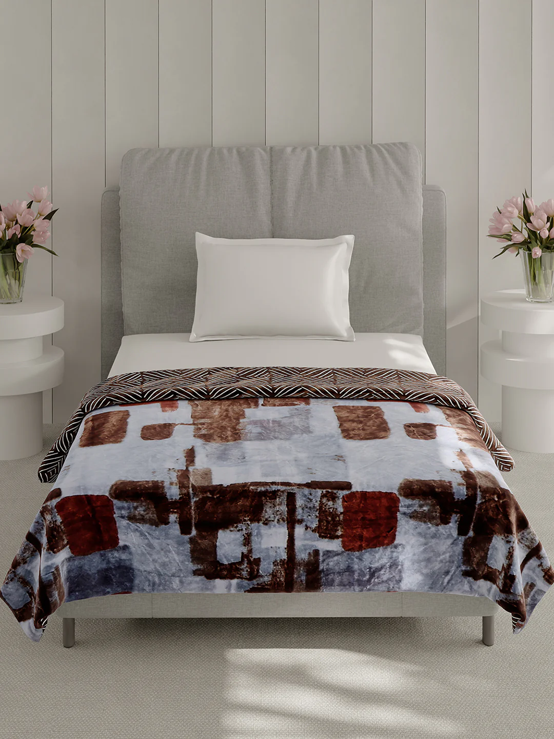 Printed Single Bed 350 GSM Blanket for AC Room - (Paramount) - Image 3