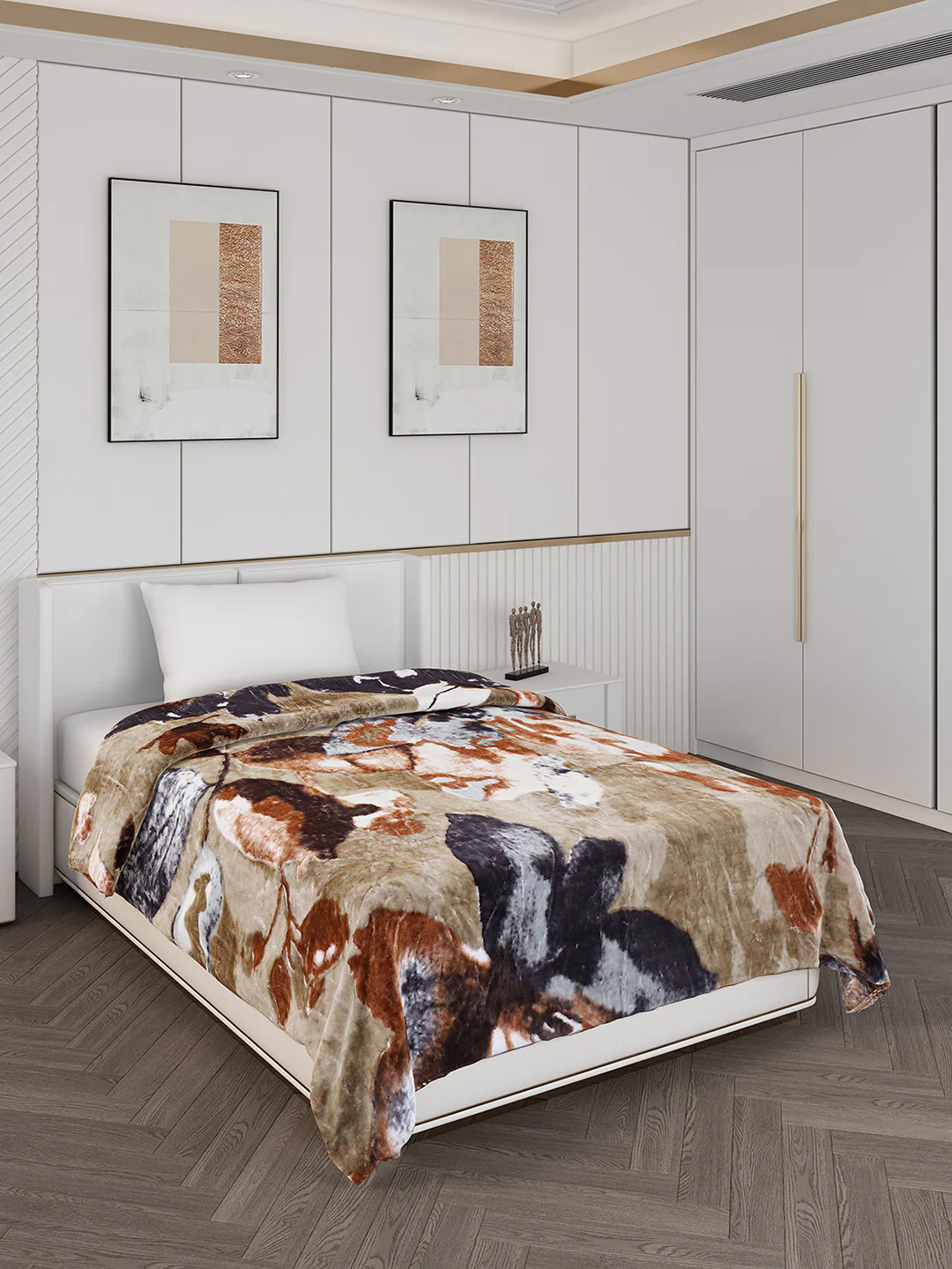Printed Single Bed 596 GSM Blanket Everest 2 Ply (Weight 2.1 kg) - Image 2