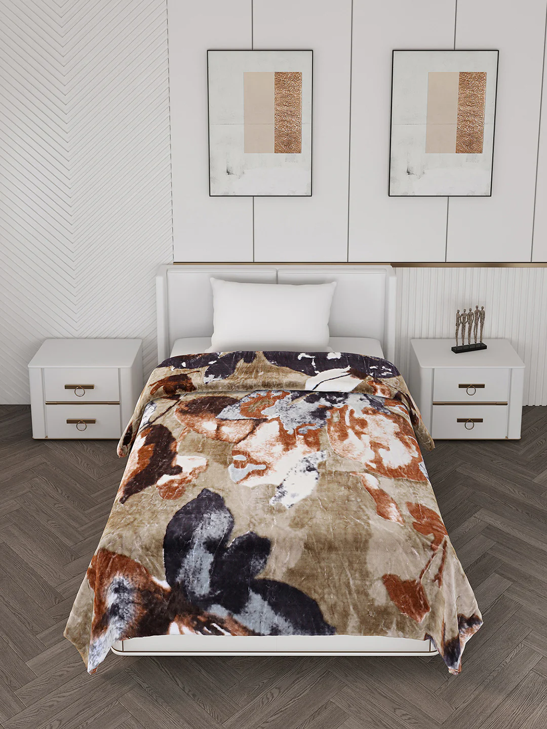 Printed Single Bed 596 GSM Blanket Everest 2 Ply (Weight 2.1 kg) - Image 4