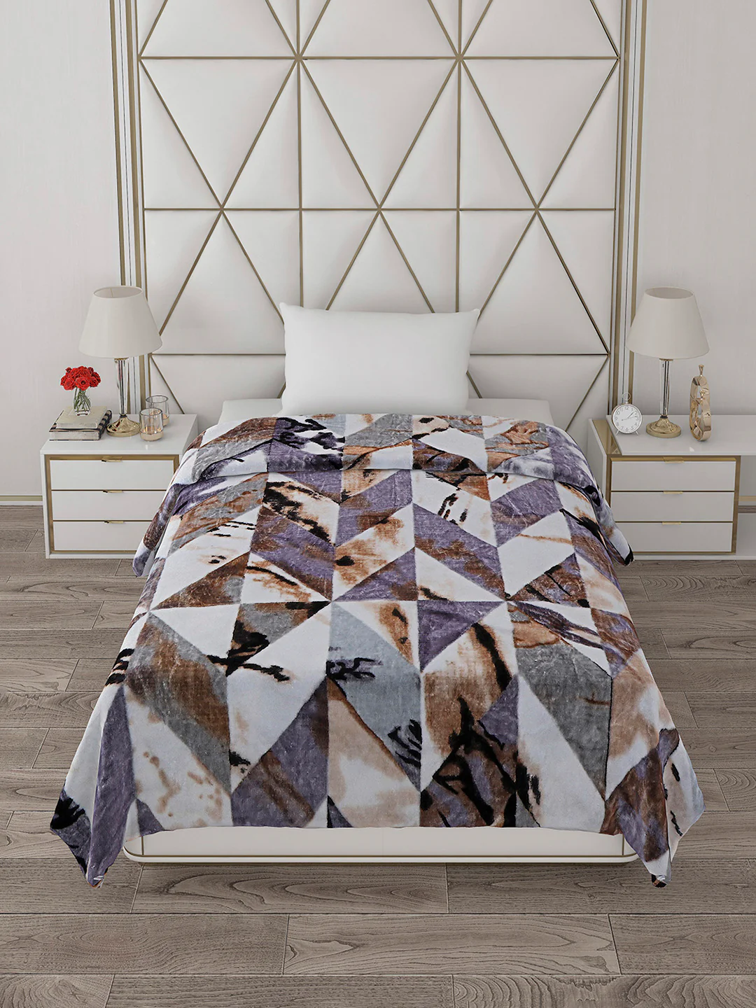 Printed Single Bed 596 GSM Blanket Everest 2 Ply (Weight 2.1 kg) - Image 4
