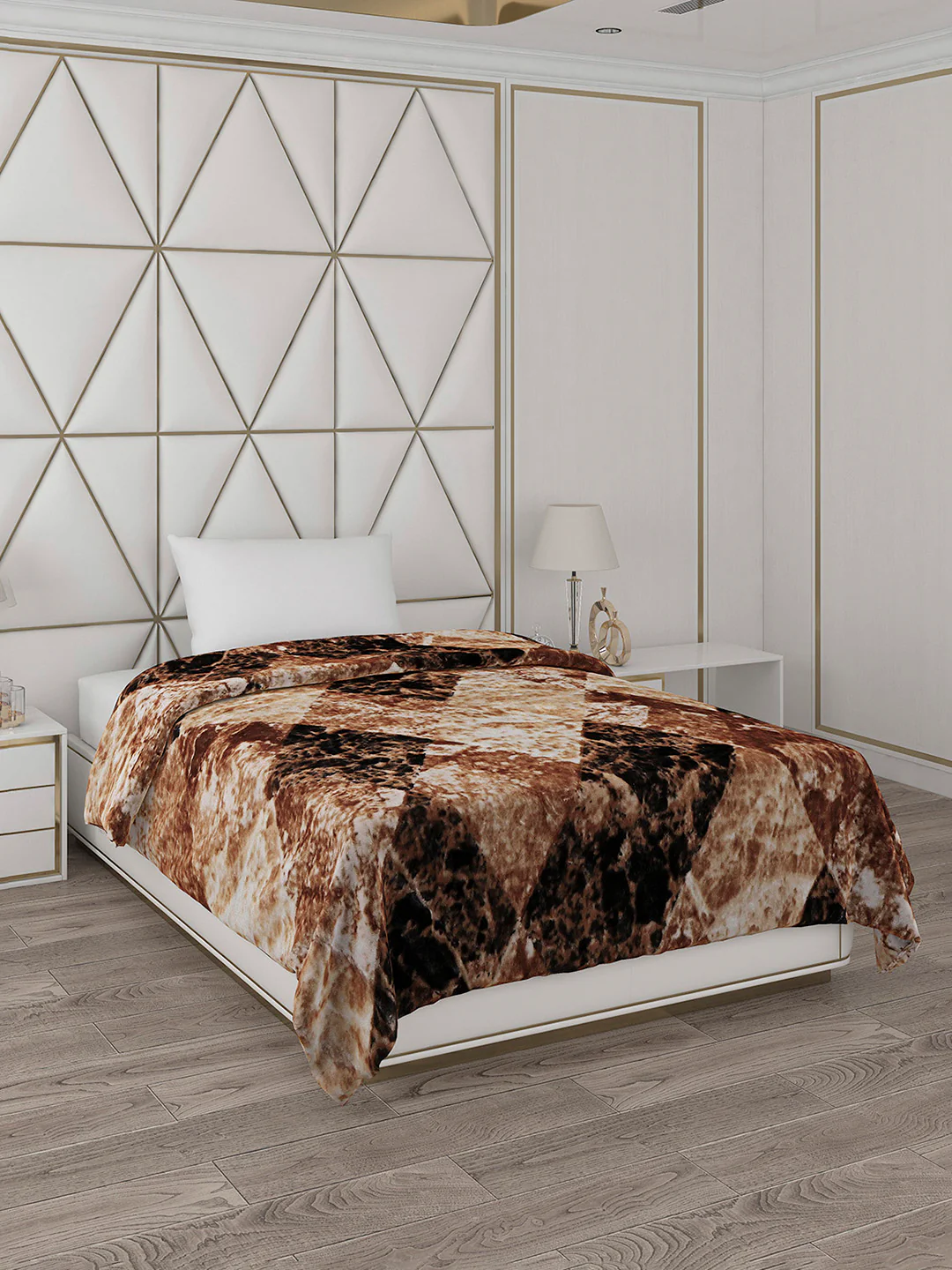 Printed Single Bed 596 GSM Blanket Everest 2 Ply (Weight 2.1 kg) - Image 2