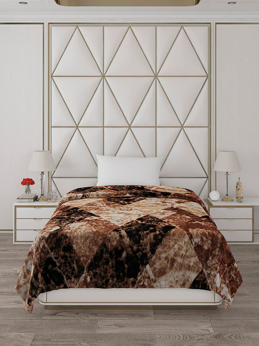 Printed Single Bed 596 GSM Blanket Everest 2 Ply (Weight 2.1 kg) - Image 3