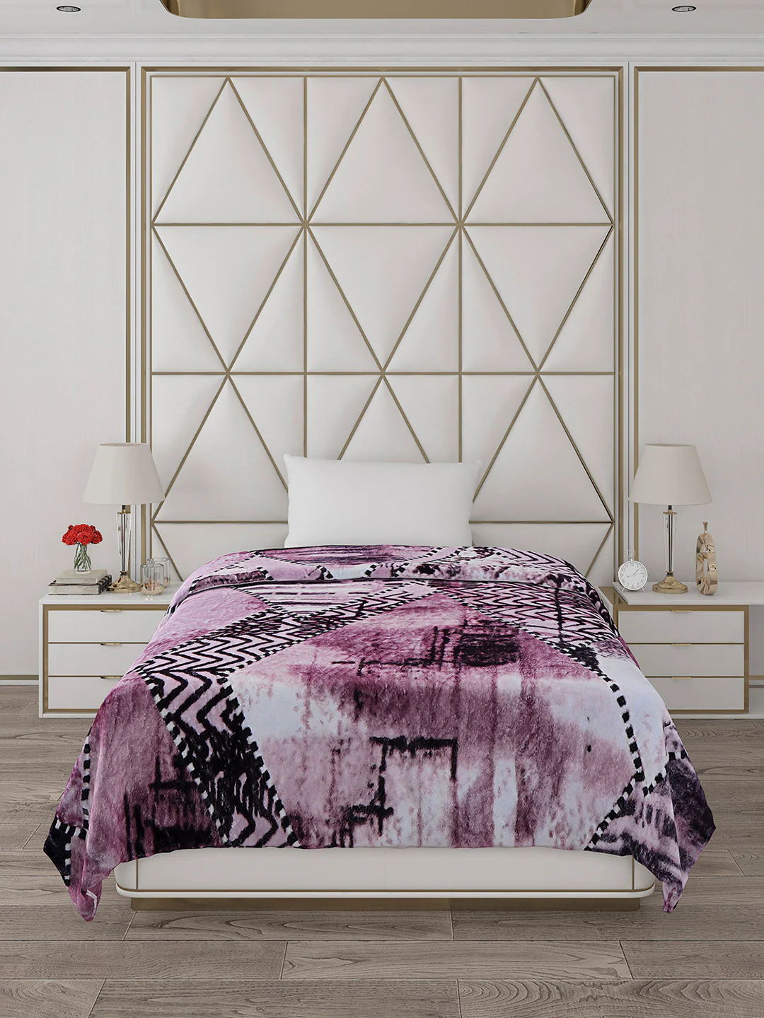 Printed Single Bed 596 GSM Blanket Everest 2 Ply (Weight 2.1 kg) - Image 3