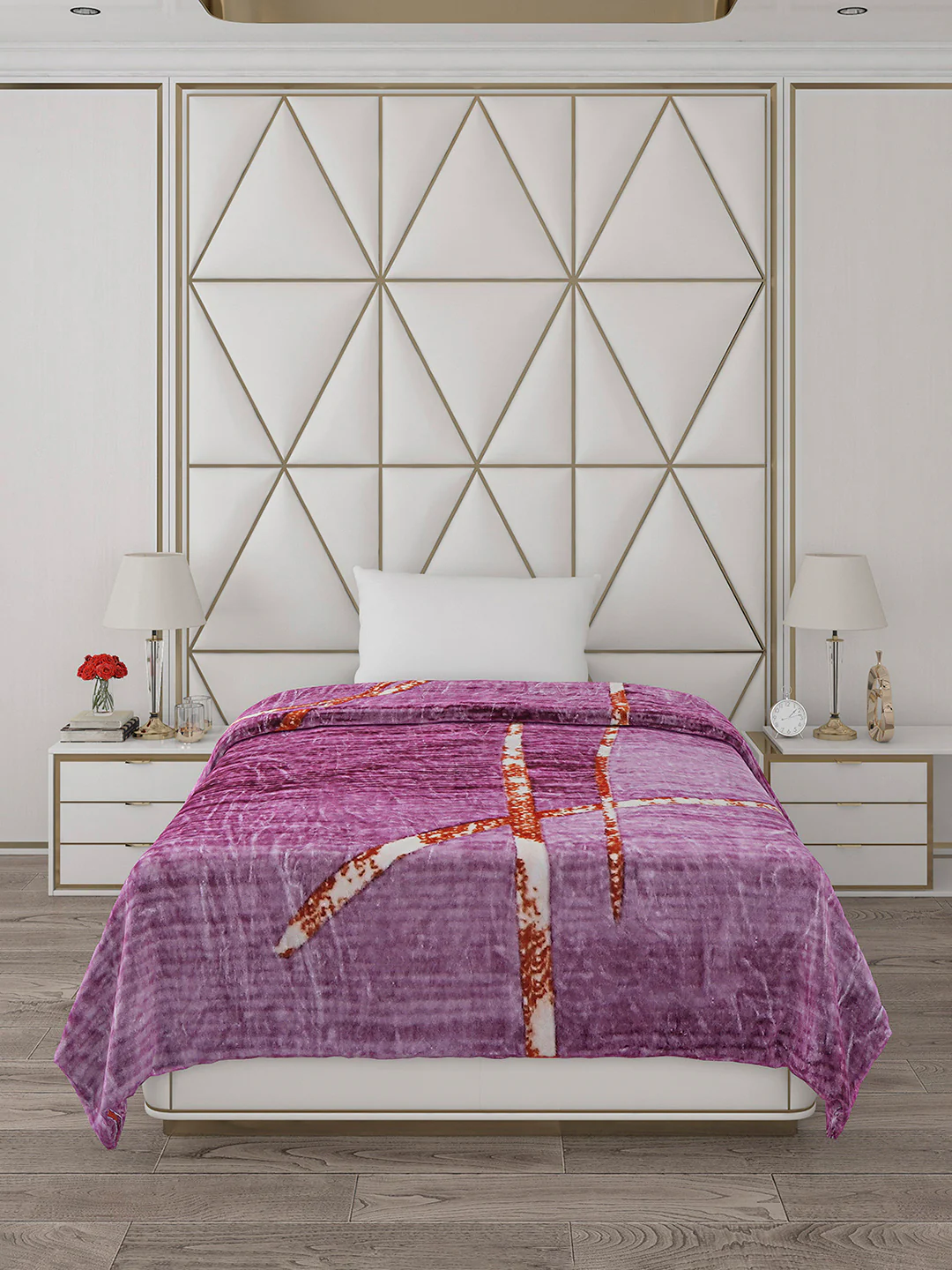 Printed Single Bed 596 GSM Blanket Everest 2 Ply (Weight 2.1 kg) - Image 3