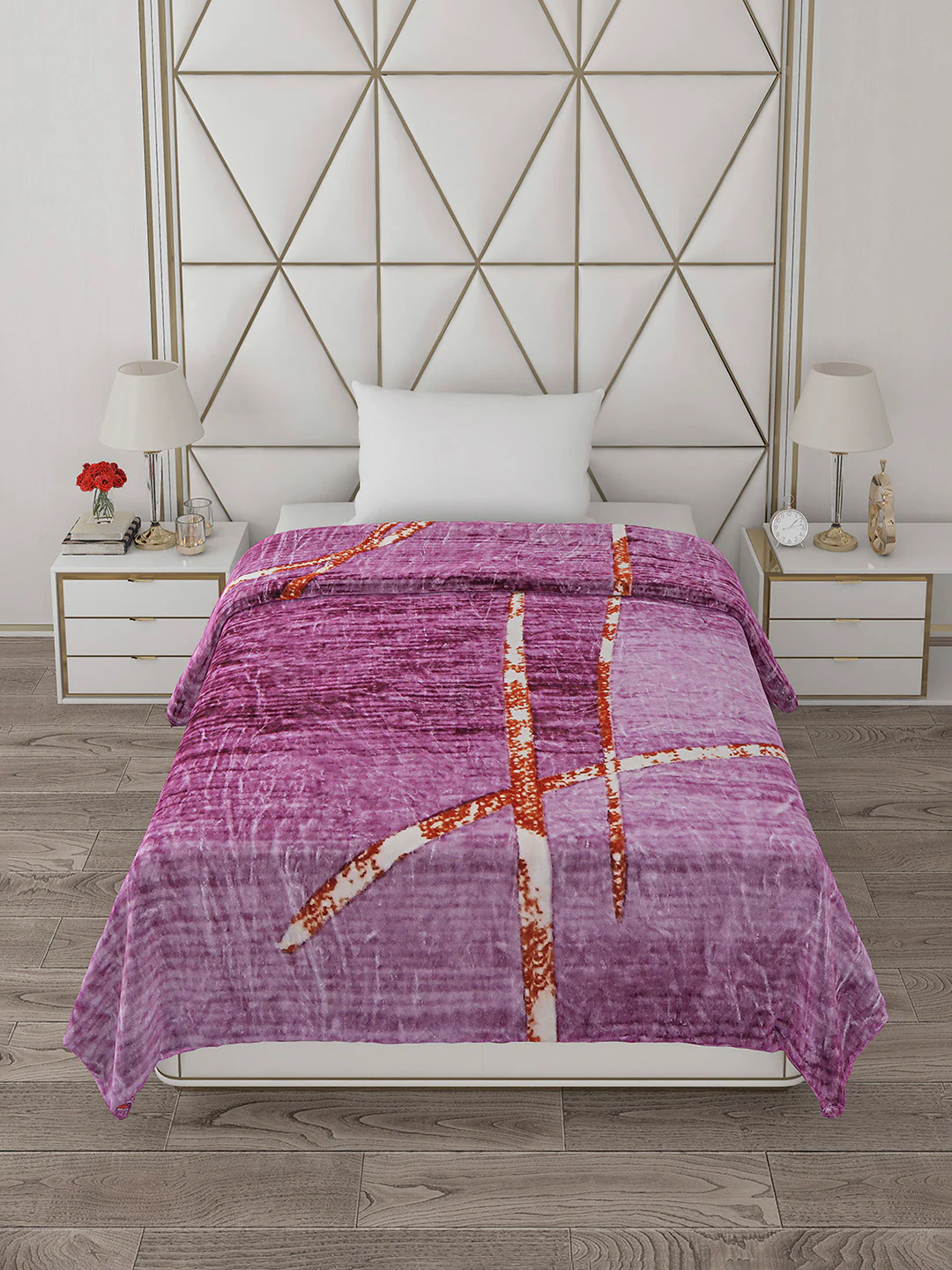 Printed Single Bed 596 GSM Blanket Everest 2 Ply (Weight 2.1 kg) - Image 4