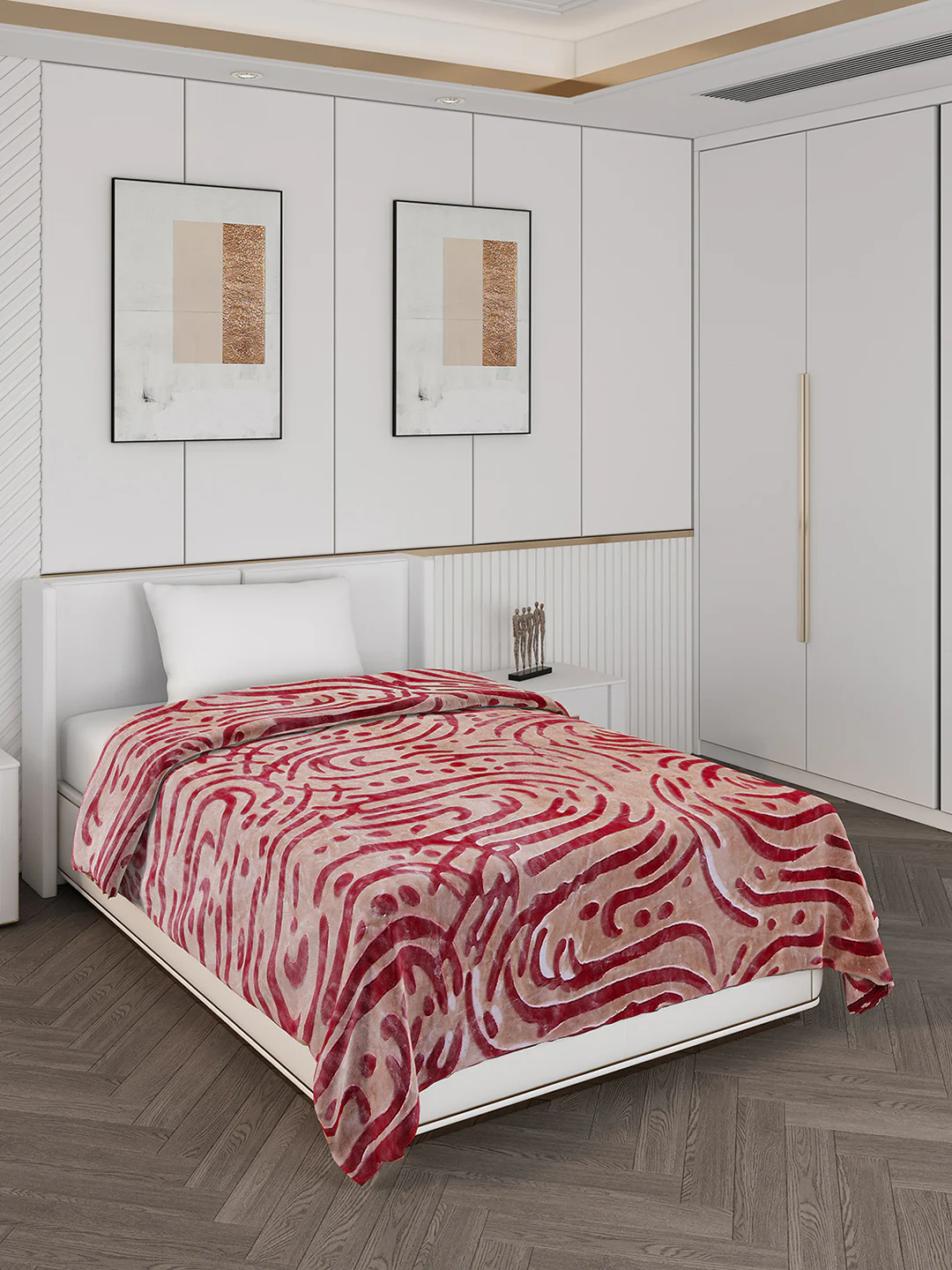 Printed Single Bed 710 GSM Blanket Ignis 2 Ply (Weight 2.5 kg) - Image 4