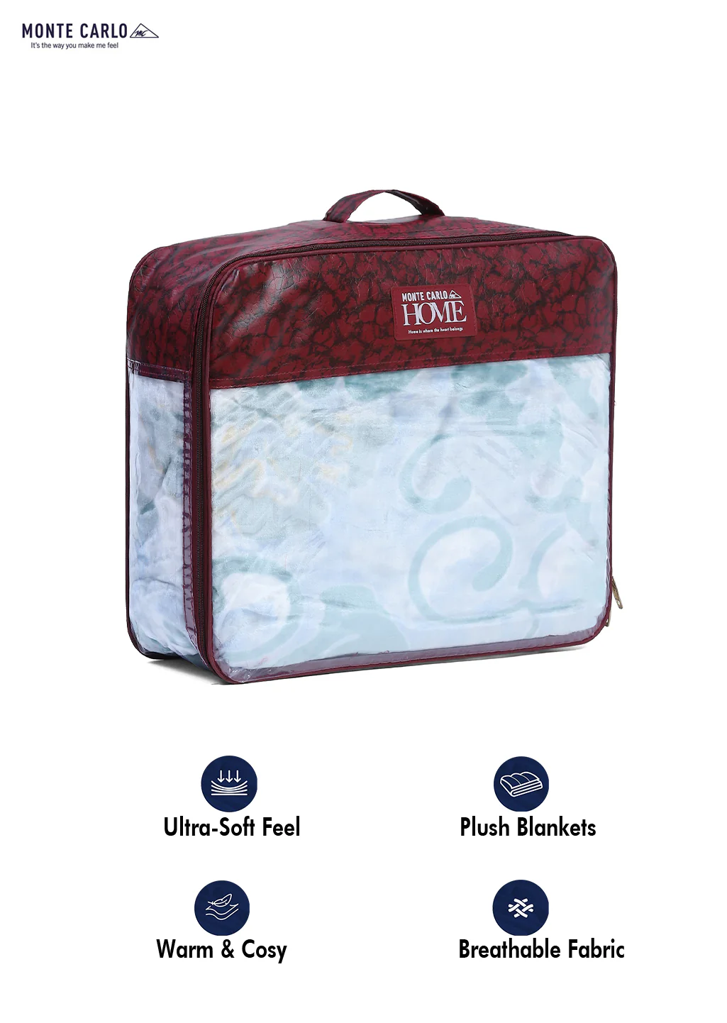 Printed Single Bed 710 GSM Blanket Ignis 2 Ply (Weight 2.5 kg) - Image 8