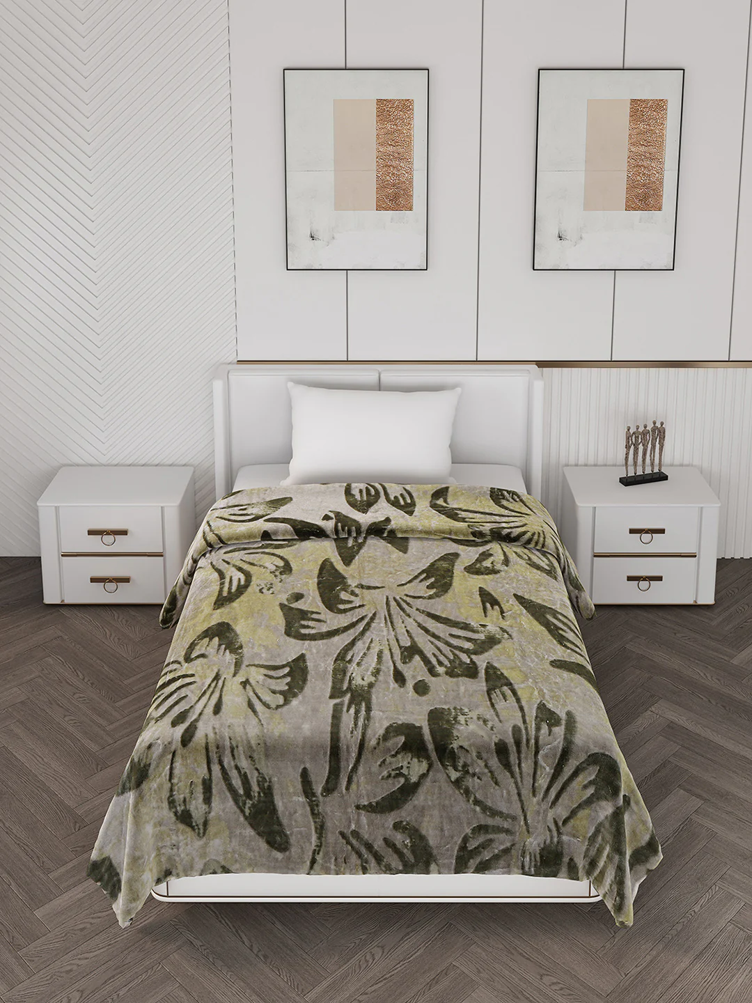 Printed Single Bed 710 GSM Blanket Ignis 2 Ply (Weight 2.5 kg) - Image 3