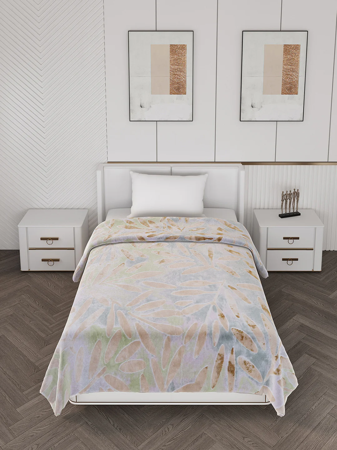Printed Single Bed 710 GSM Blanket Ignis 2 Ply (Weight 2.5 kg) - Image 3
