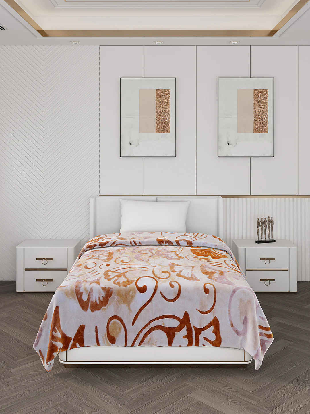 Printed Single Bed 710 GSM Blanket Ignis 2 Ply (Weight 2.5 kg) - Image 2