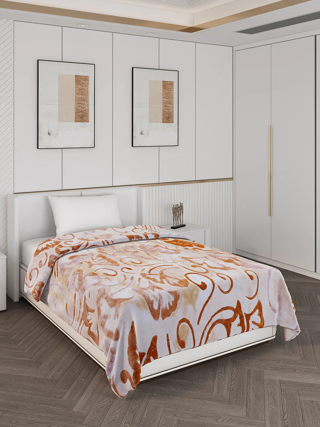 Printed Single Bed 710 GSM Blanket Ignis 2 Ply (Weight 2.5 kg) - Image 4