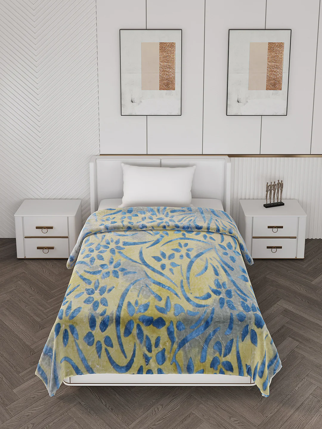 Printed Single Bed 710 GSM Blanket Ignis 2 Ply (Weight 2.5 kg) - Image 3