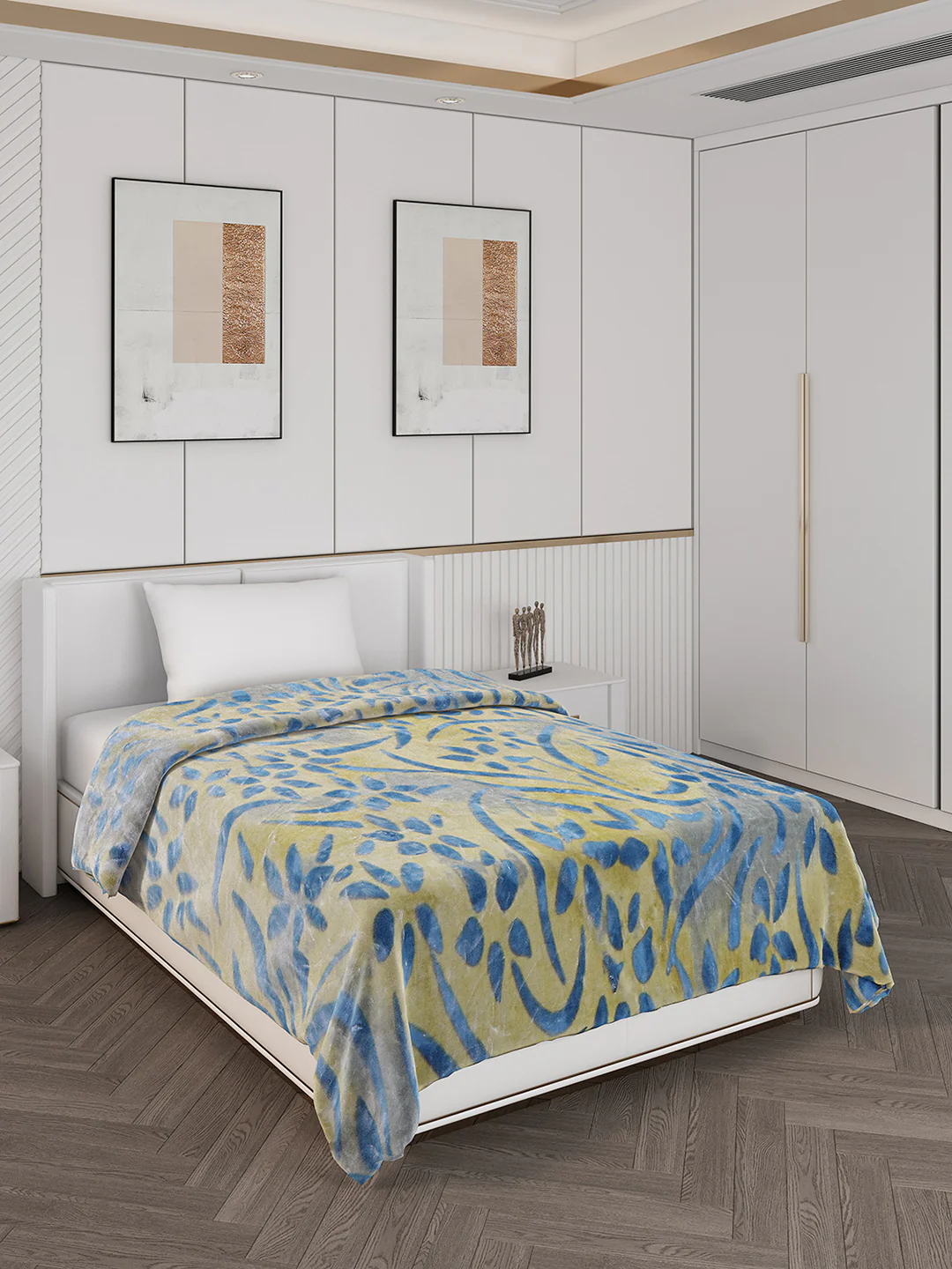 Printed Single Bed 710 GSM Blanket Ignis 2 Ply (Weight 2.5 kg) - Image 4