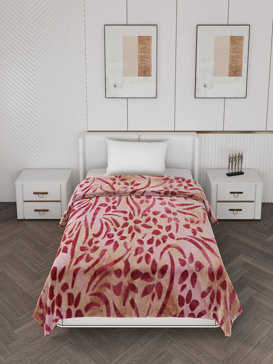 Printed Single Bed 710 GSM Blanket Ignis 2 Ply (Weight 2.5 kg) - Image 3