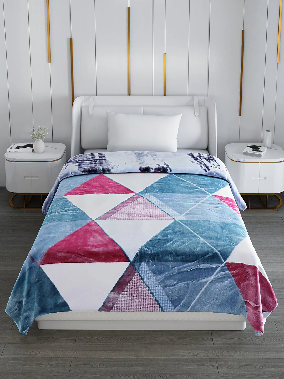 Printed Single Bed 852 GSM Blanket Galaxy 2 Ply (Weight 3 kg) - Image 4