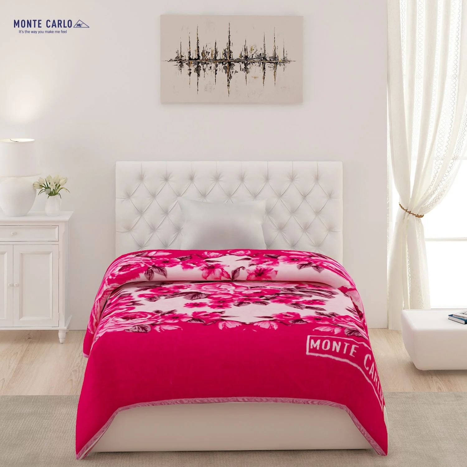 Printed Single Bed 852 GSM Blanket Shagun 2 Ply (Weight 3 kg) - Image 2