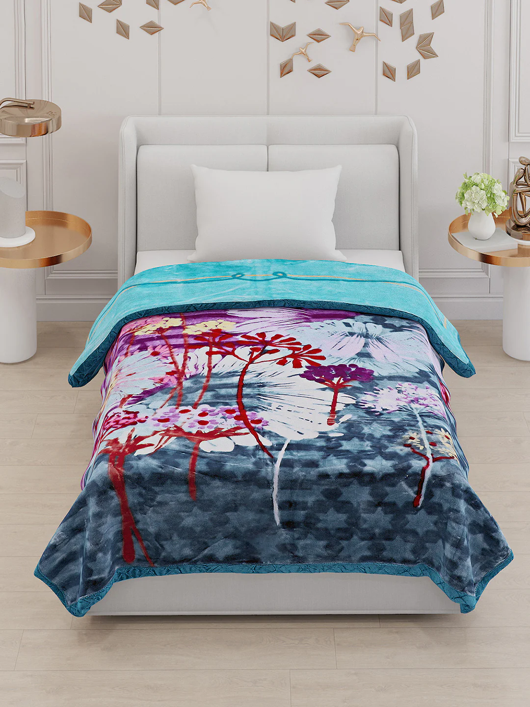 Printed Single Bed 852 GSM Blanket Success 2 Ply (Weight 3 kg) - Image 3