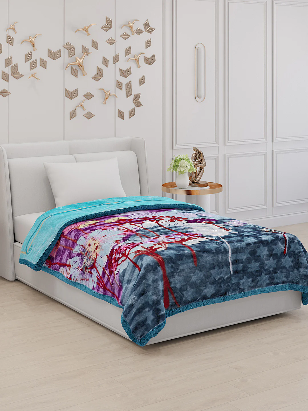 Printed Single Bed 852 GSM Blanket Success 2 Ply (Weight 3 kg) - Image 4