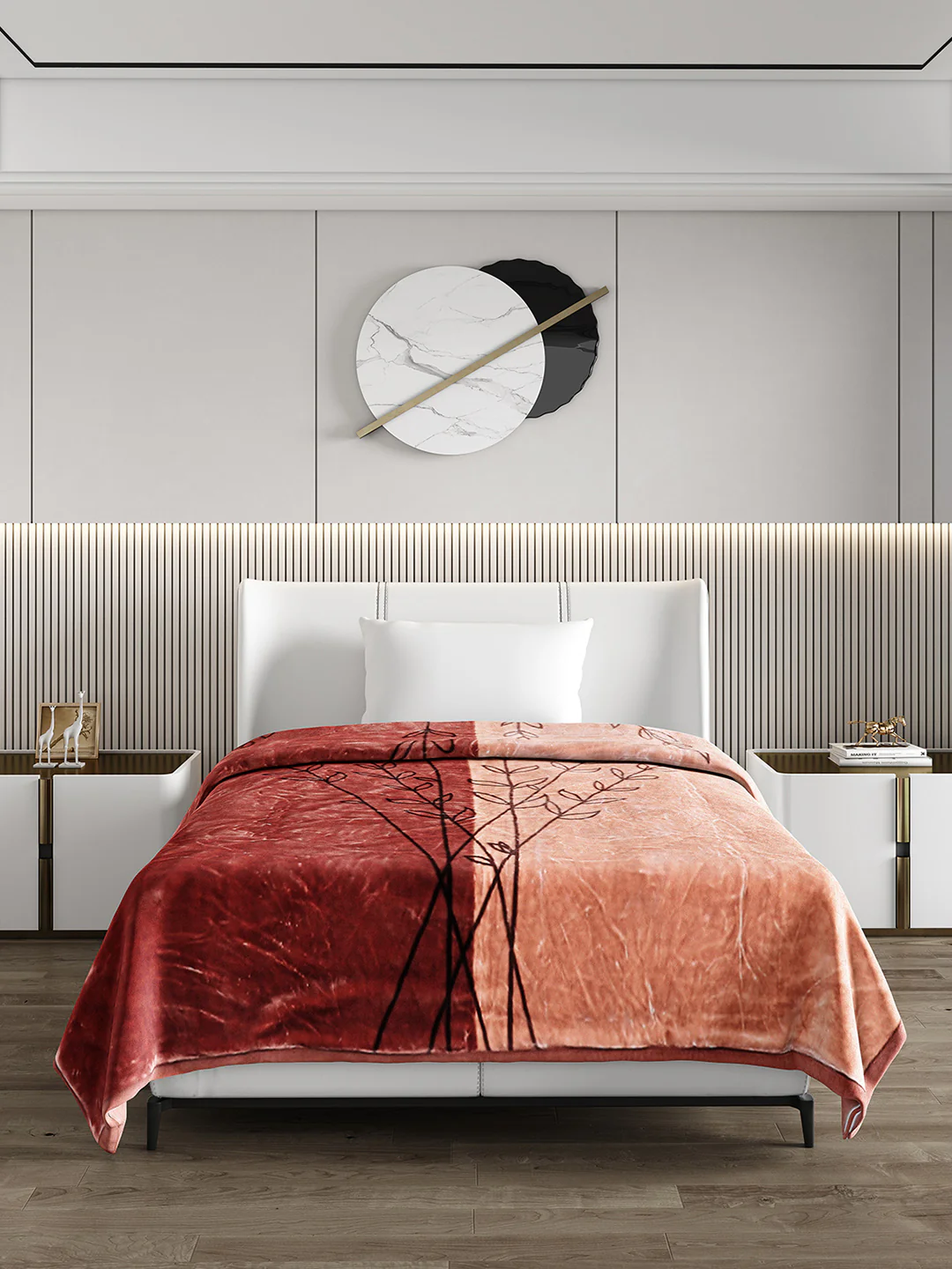 Printed Single Bed 951 GSM Blanket Haze 3 Ply (Weight 3.35 kg) - Image 2