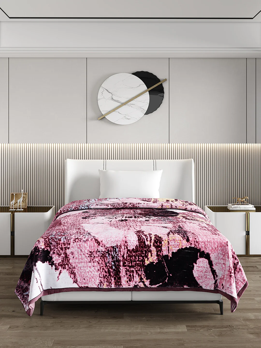 Printed Single Bed 965 GSM Blanket Marco 3 Ply (Weight 3.4 kg) - Image 2