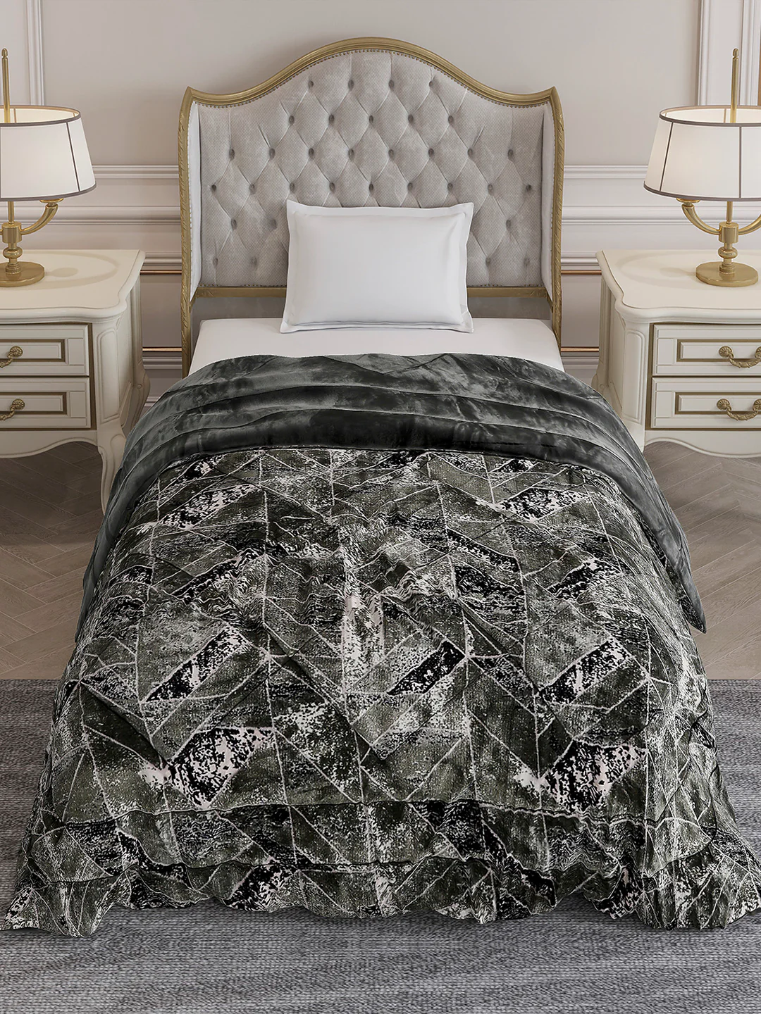 Printed Single Bed 992 GSM Comforter for Winter - (James) - Image 3