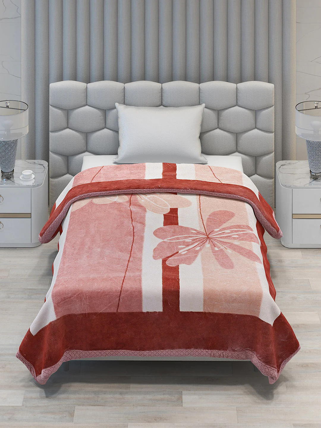 Printed Single Bed 994 GSM Blanket Joseph 2 Ply (Weight 3.5 kg) - Image 3