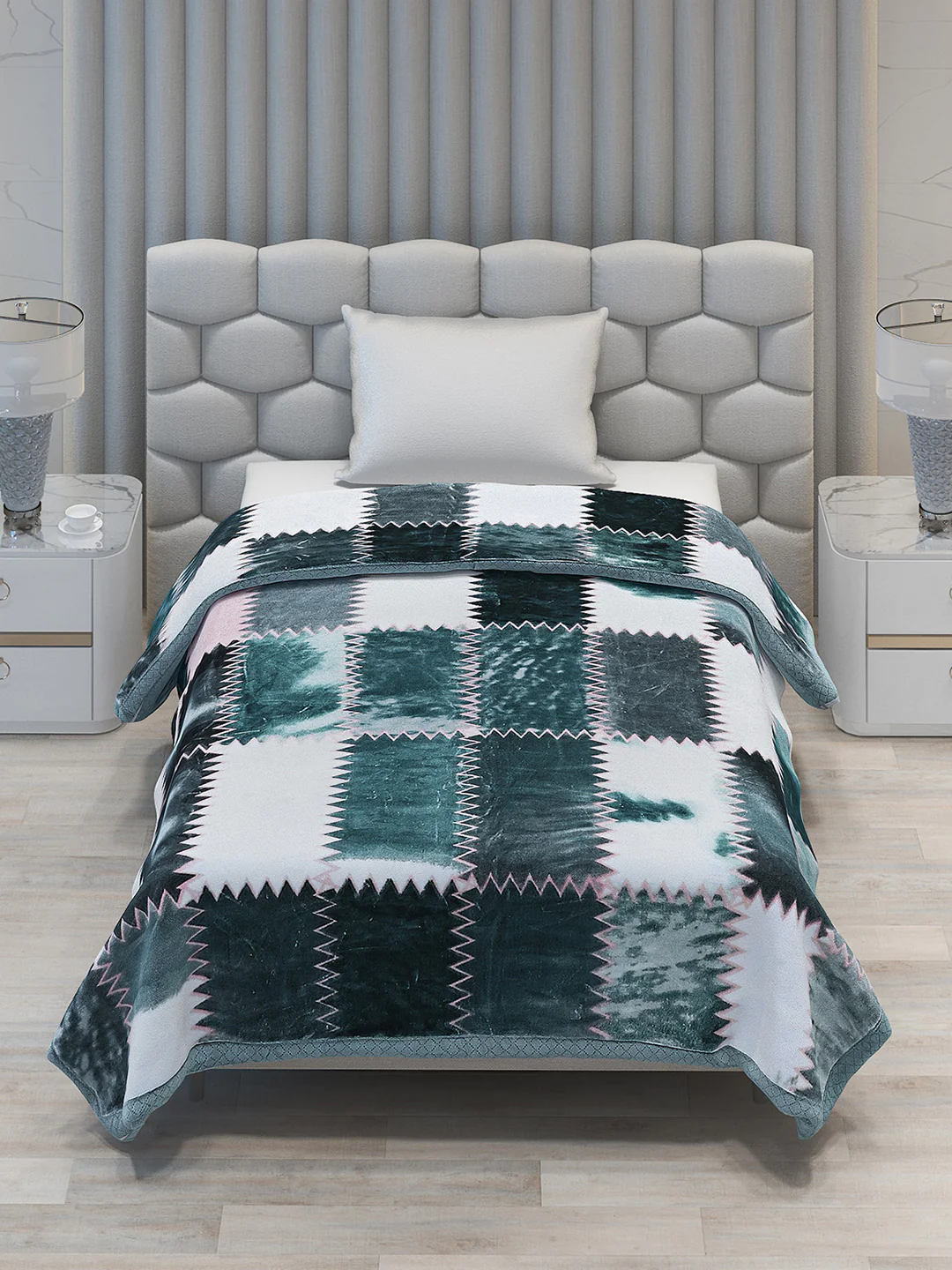 Printed Single Bed 994 GSM Blanket Joseph 2 Ply (Weight 3.5 kg) - Image 3