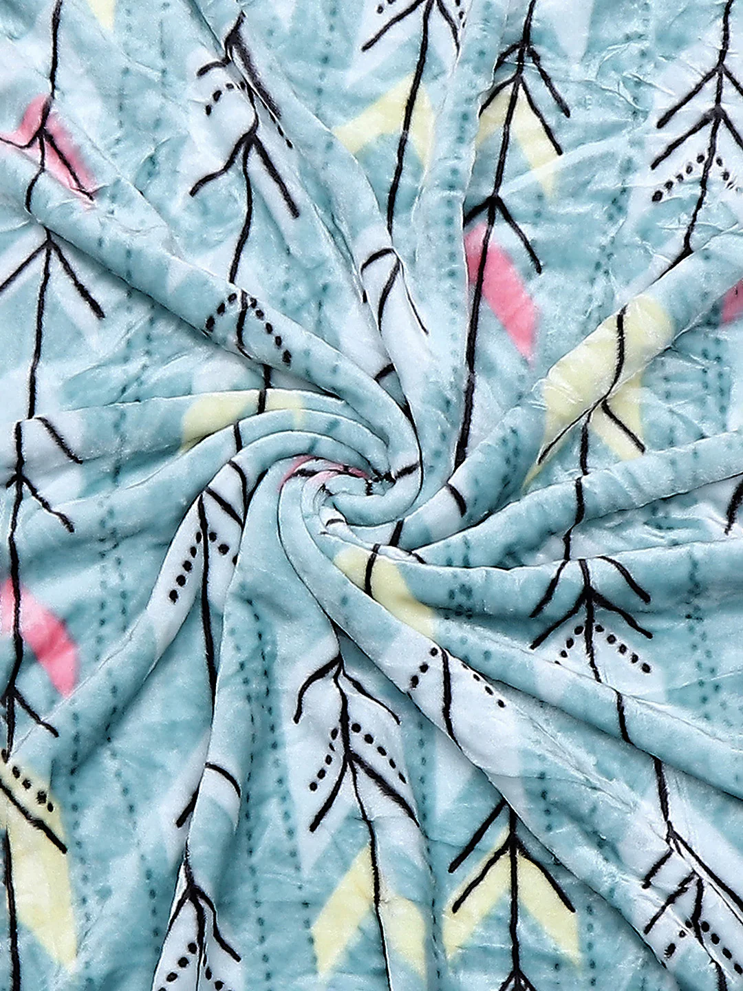 Printed Single Bed Reversible Blanket 2 Ply, 511 GSM, 1.8 kg (New Diamond) - Image 11
