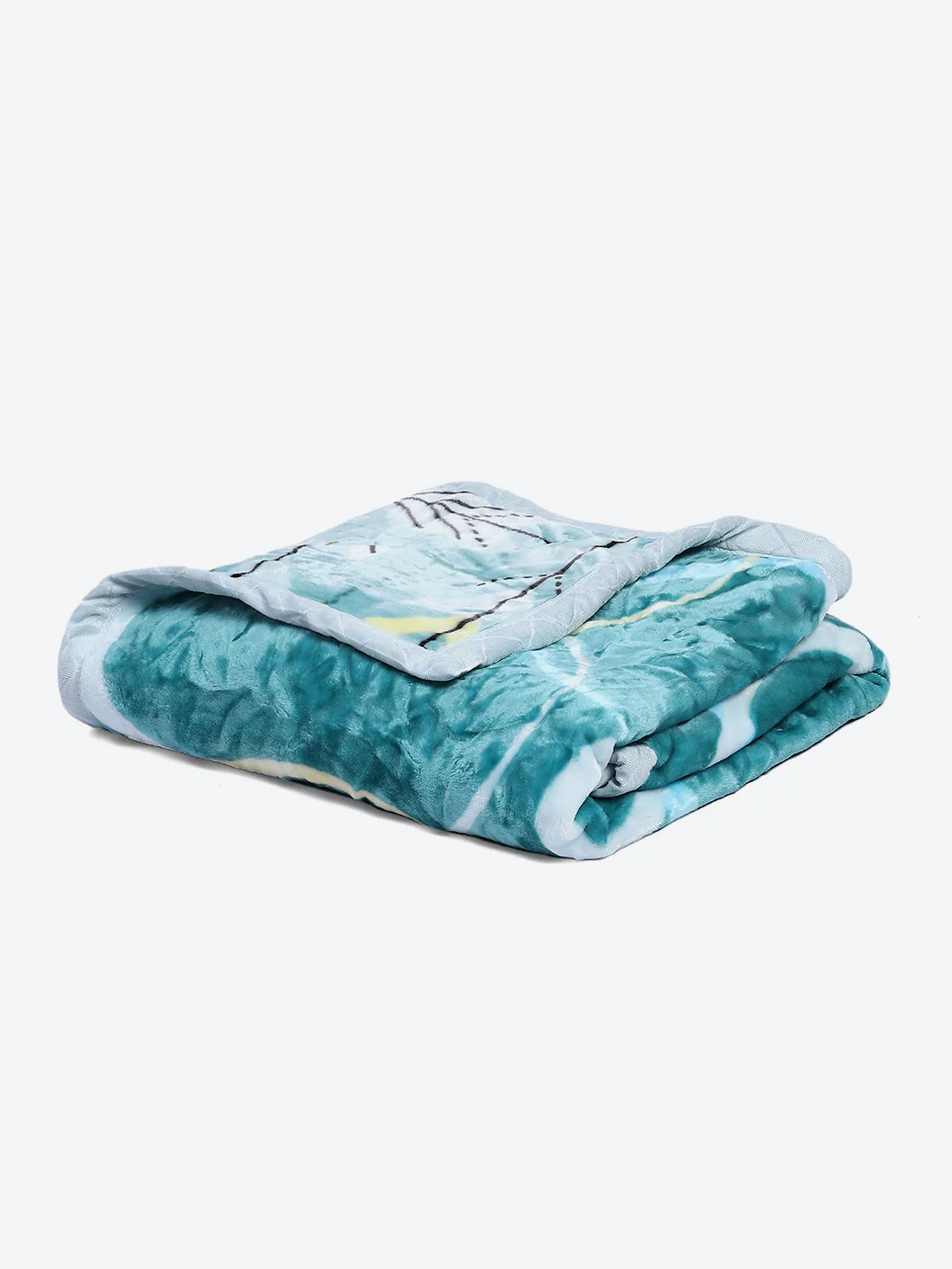 Printed Single Bed Reversible Blanket 2 Ply, 511 GSM, 1.8 kg (New Diamond) - Image 7