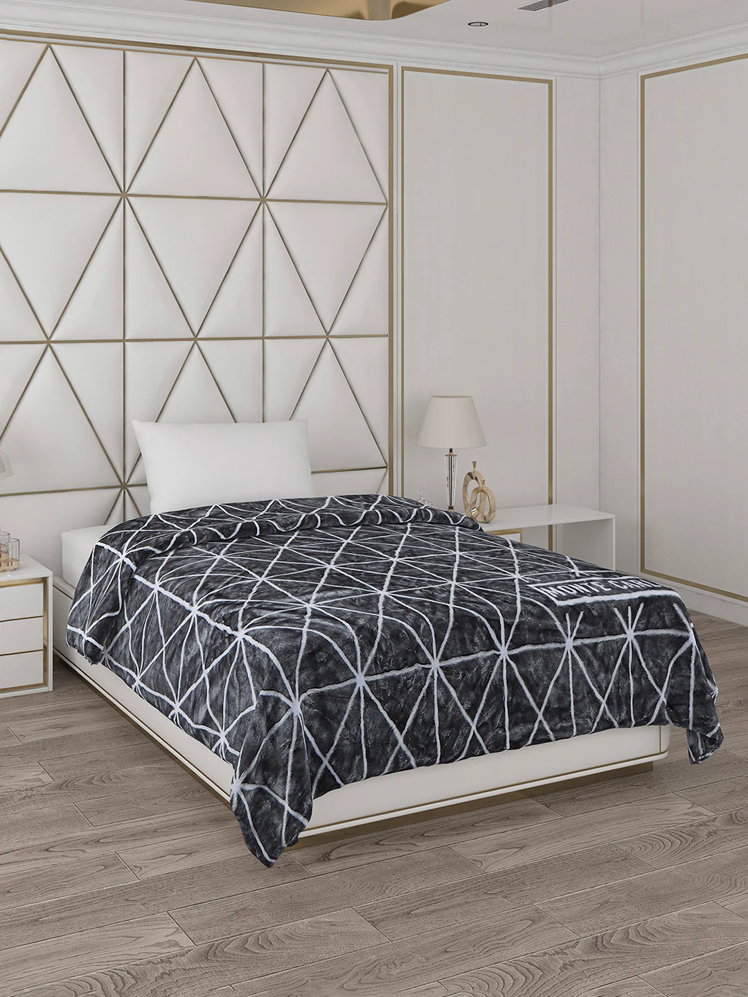 Printed Single Bed Reversible Blanket 2 Ply, 568 GSM, 2 kg (Glamour) - Image 4