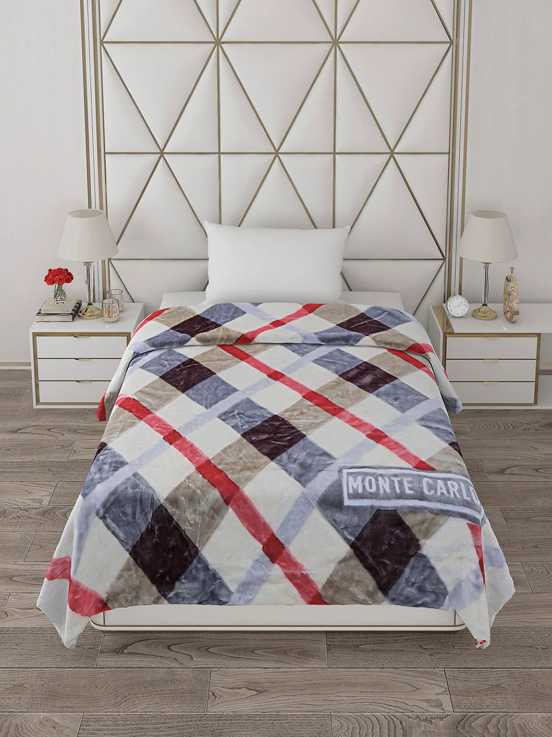 Printed Single Bed Reversible Blanket 2 Ply, 568 GSM, 2 kg (Glamour) - Image 3