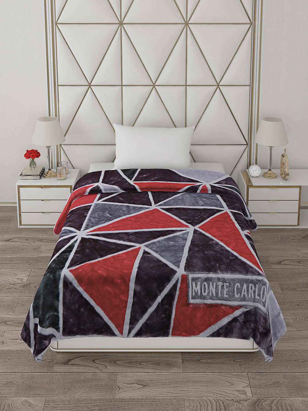 Printed Single Bed Reversible Blanket 2 Ply, 568 GSM, 2 kg (Glamour) - Image 3