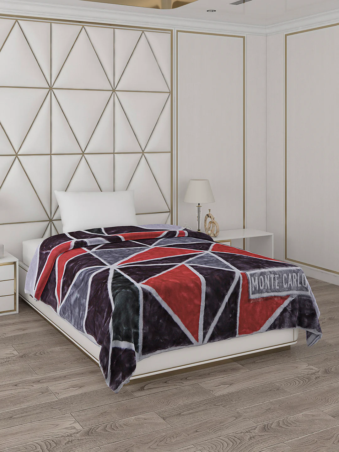 Printed Single Bed Reversible Blanket 2 Ply, 568 GSM, 2 kg (Glamour) - Image 4