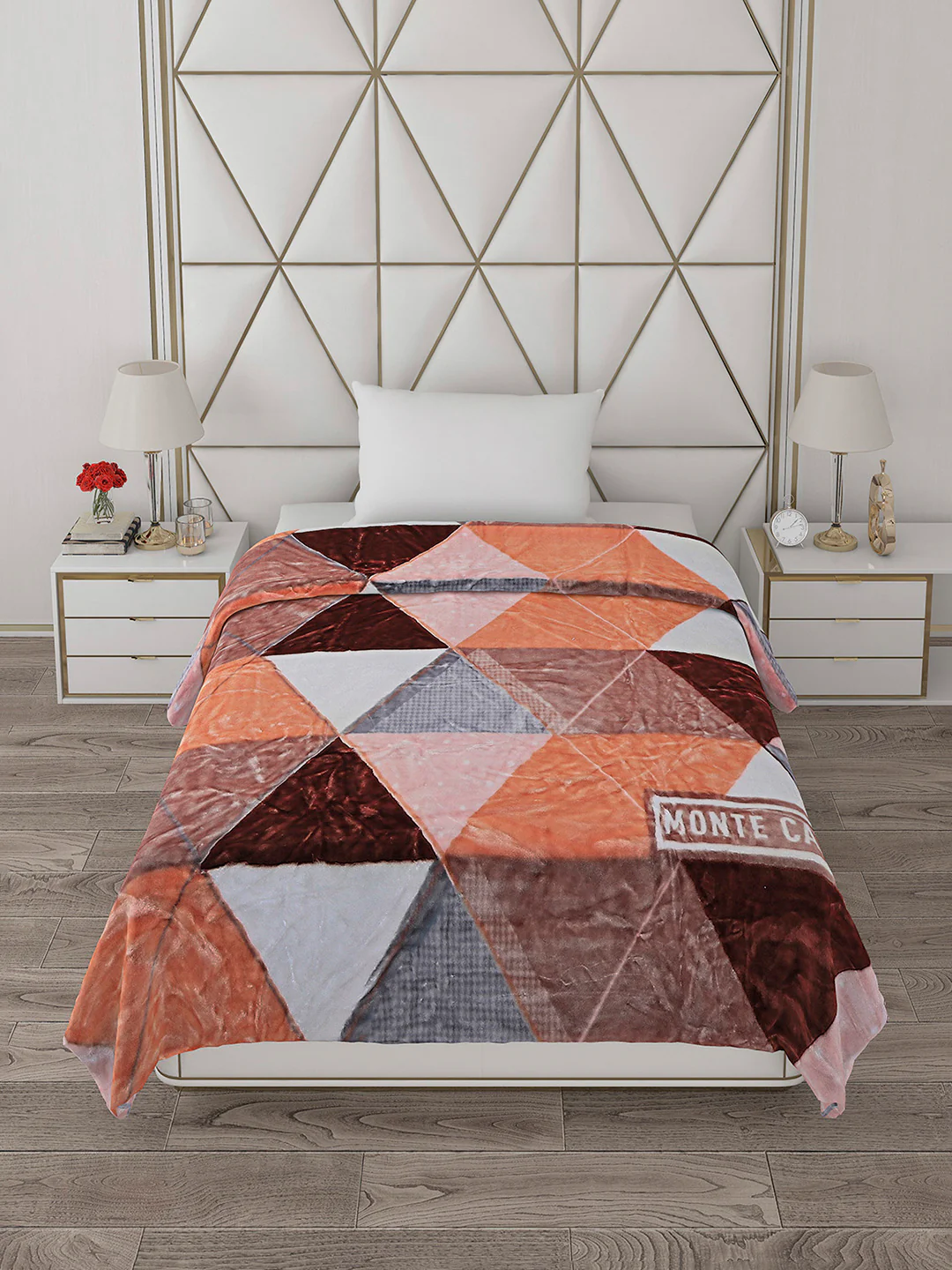 Printed Single Bed Reversible Blanket 2 Ply, 568 GSM, 2 kg (Glamour) - Image 3