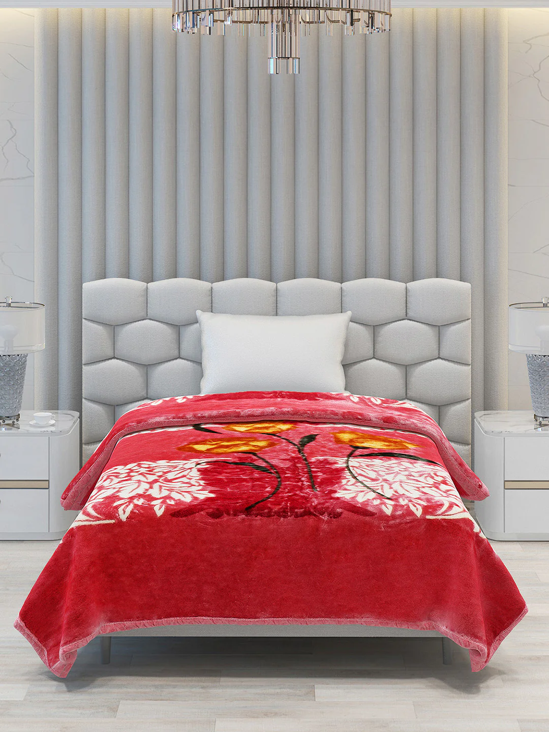 Printed Single Bed Blanket for Heavy Winter -1 Ply - Image 3