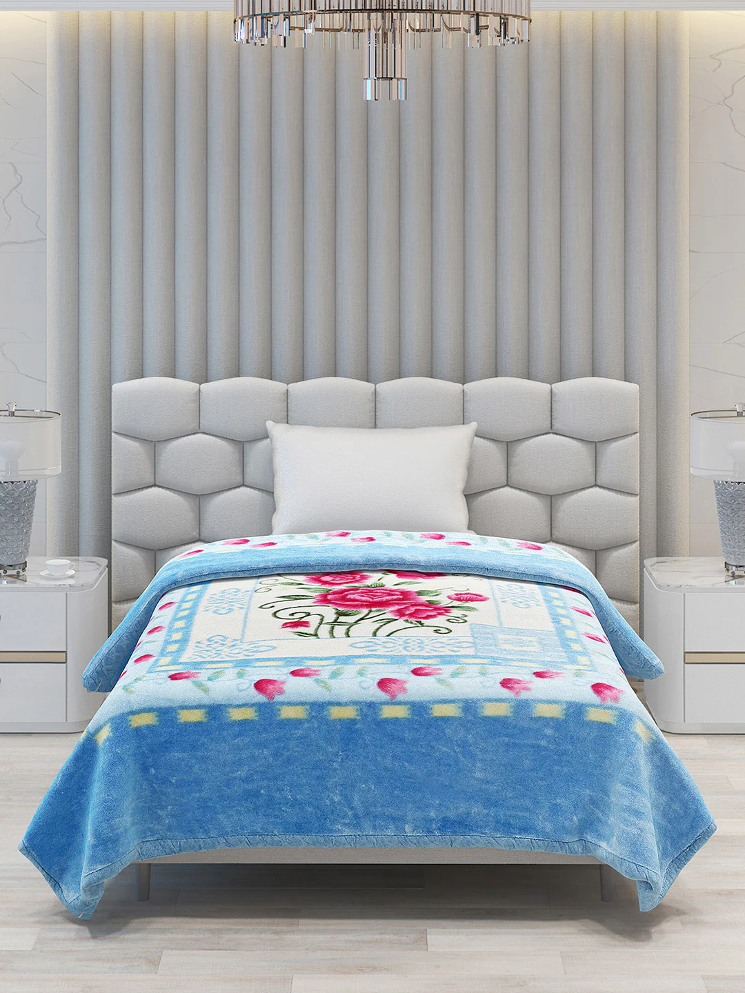 Printed Single Bed Blanket for Heavy Winter -1 Ply - Image 3