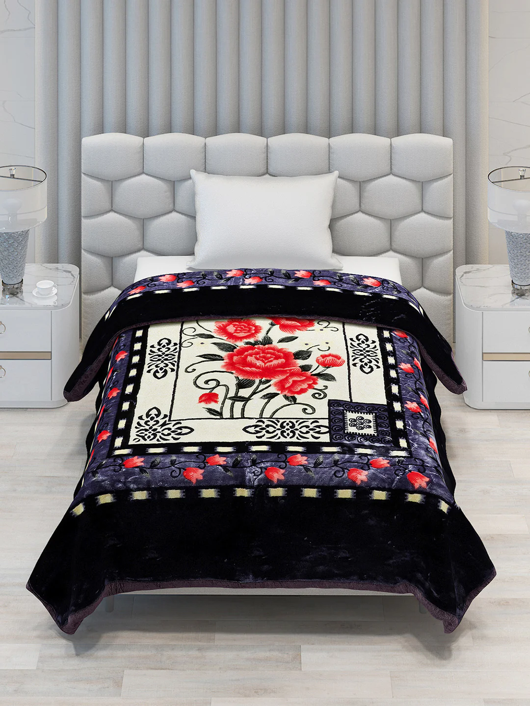 Printed Single Bed Blanket for Heavy Winter -1 Ply - Image 2