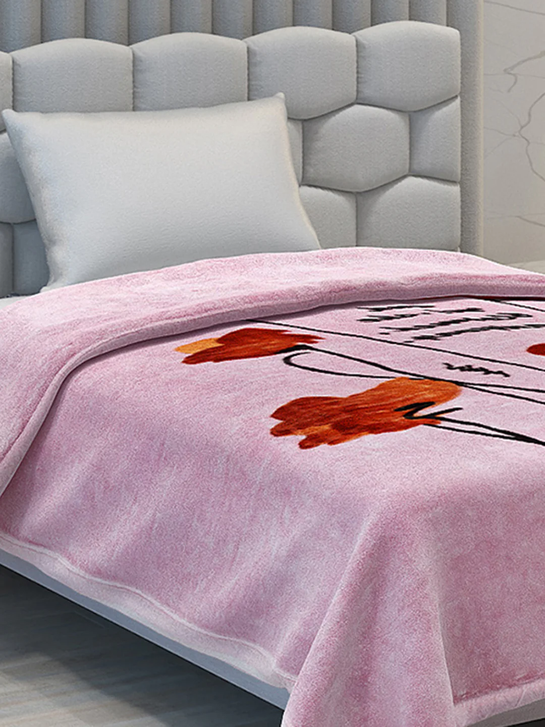 Printed Single Bed Blanket for Heavy Winter -1 Ply - Image 4