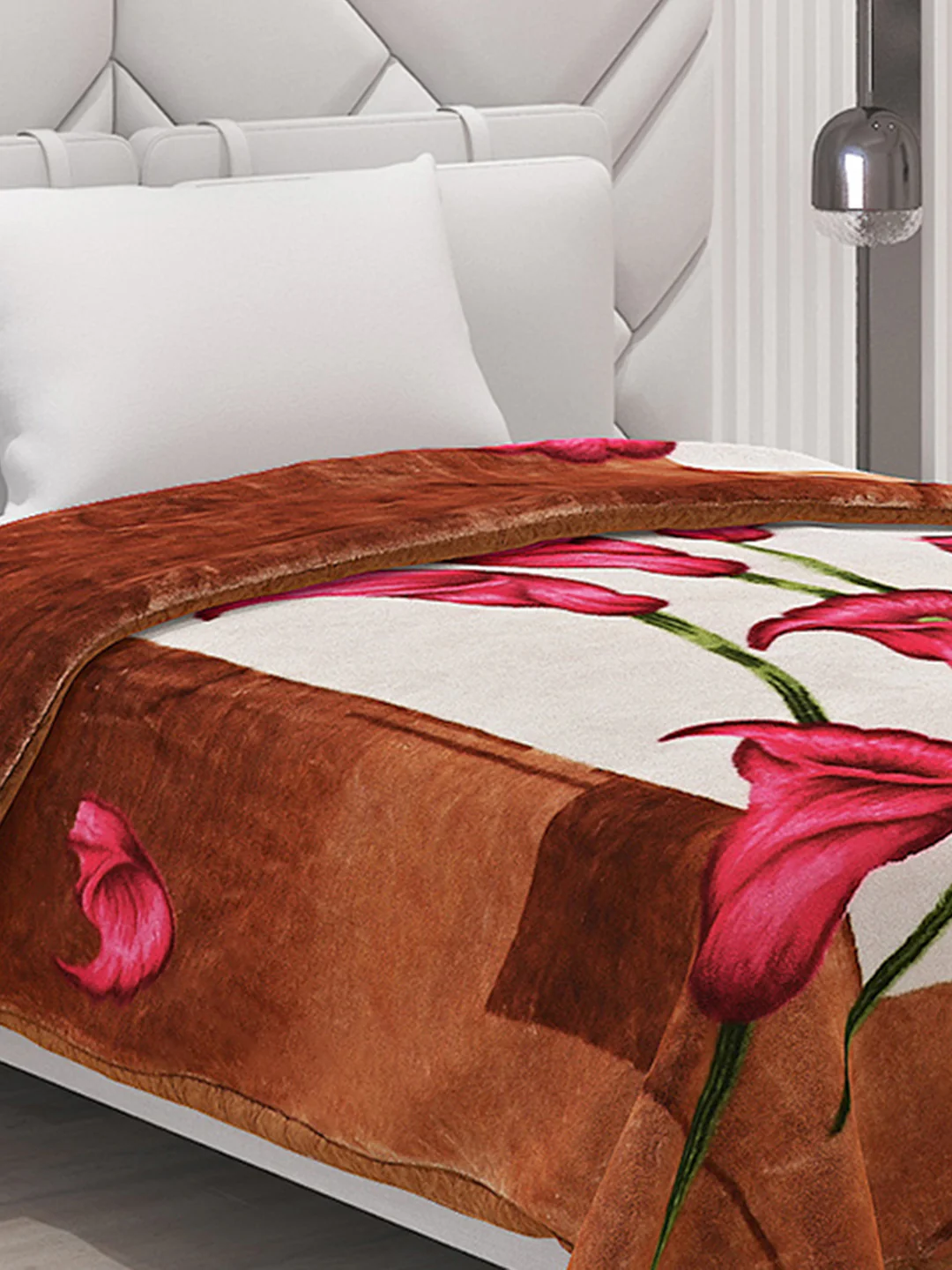 Printed Single Bed Mink Blanket for Mild Winter -1 Ply - Image 4
