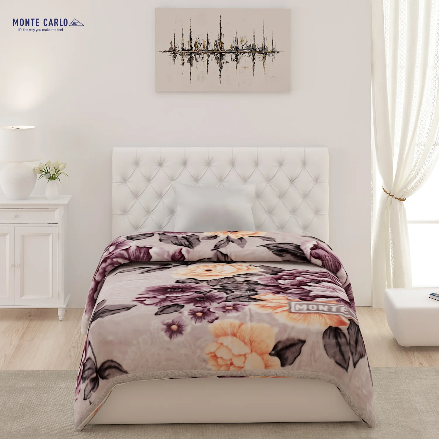 Printed Single Bed Blanket for Heavy Winter -2 Ply - Image 2