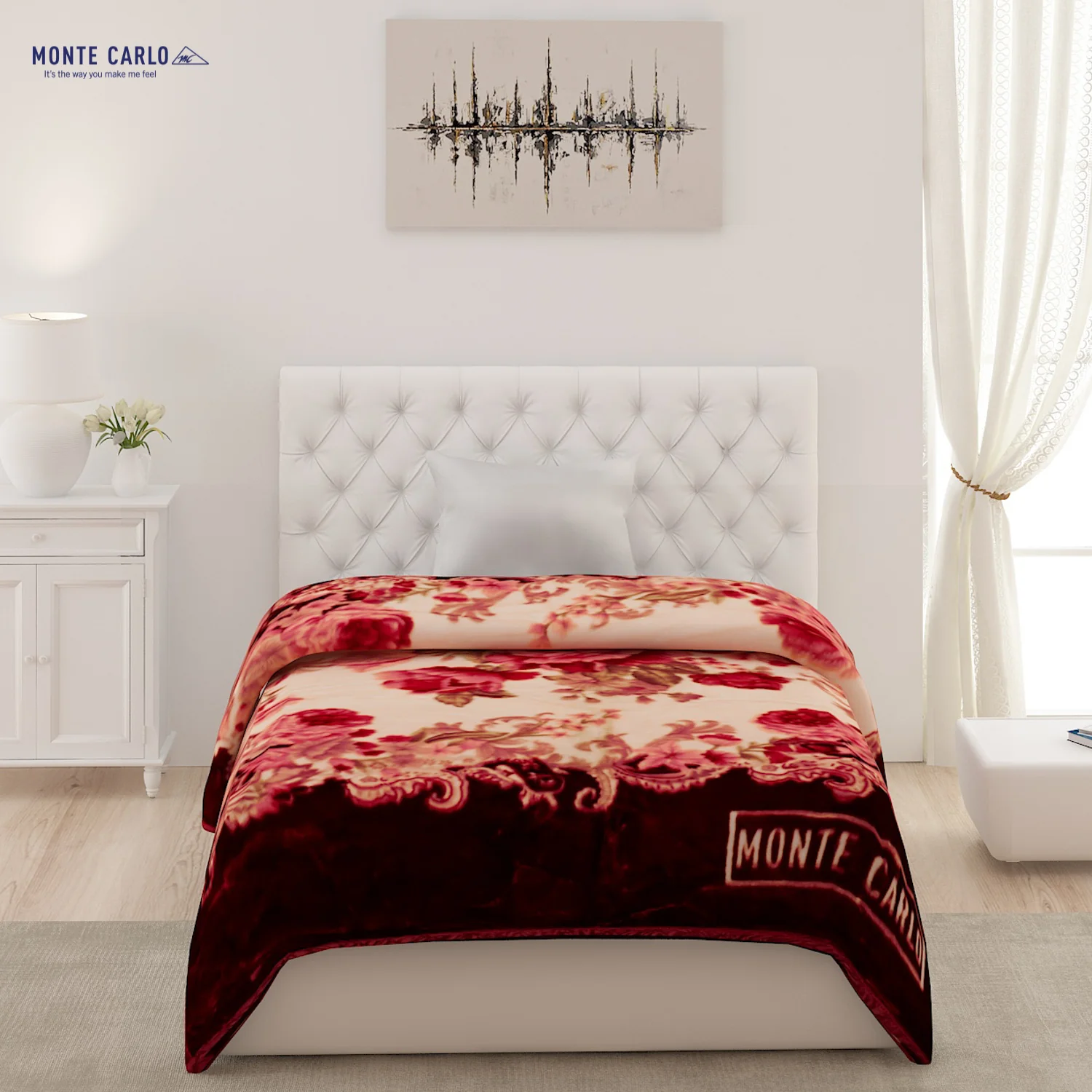 Printed Single Bed Blanket for Heavy Winter -2 Ply - Image 2