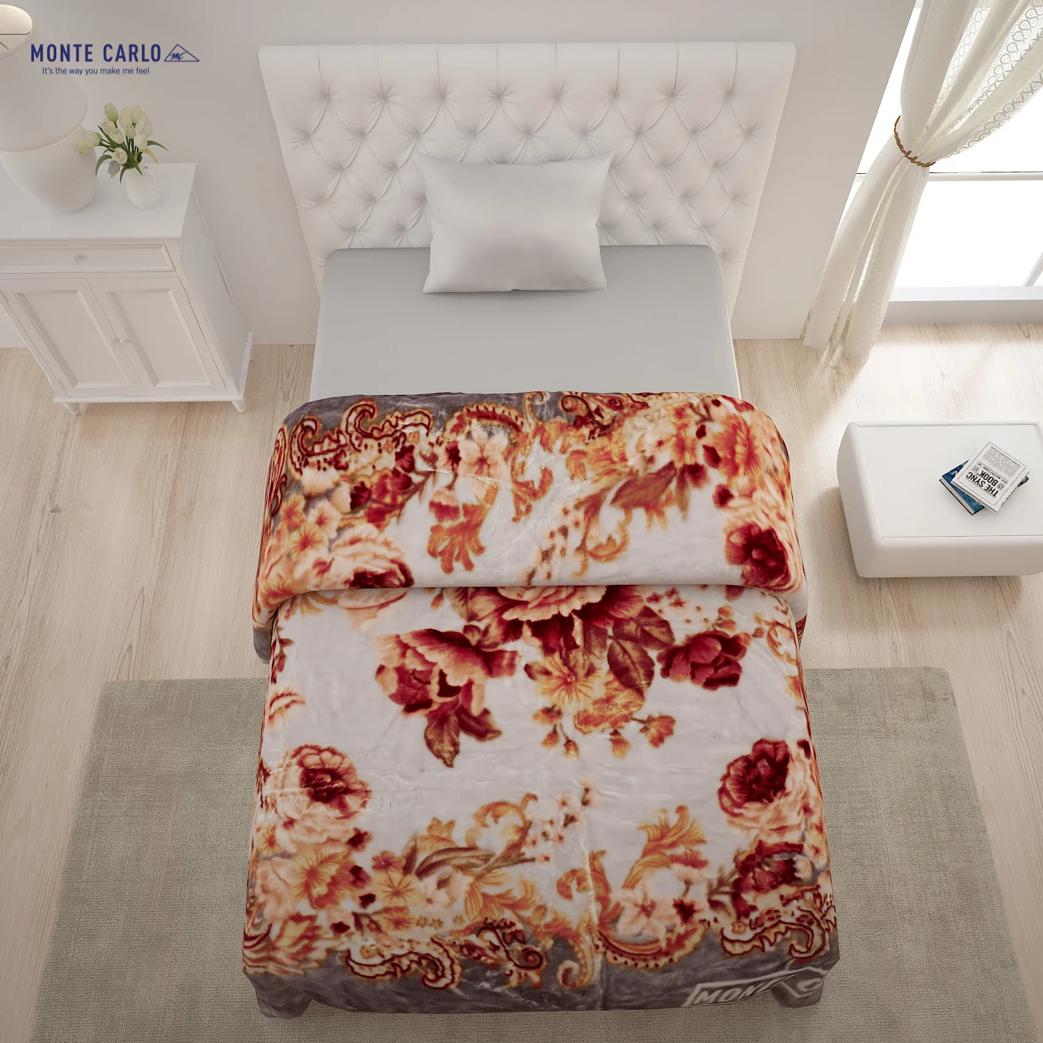 Printed Single Bed Blanket for Heavy Winter -2 Ply - Image 3