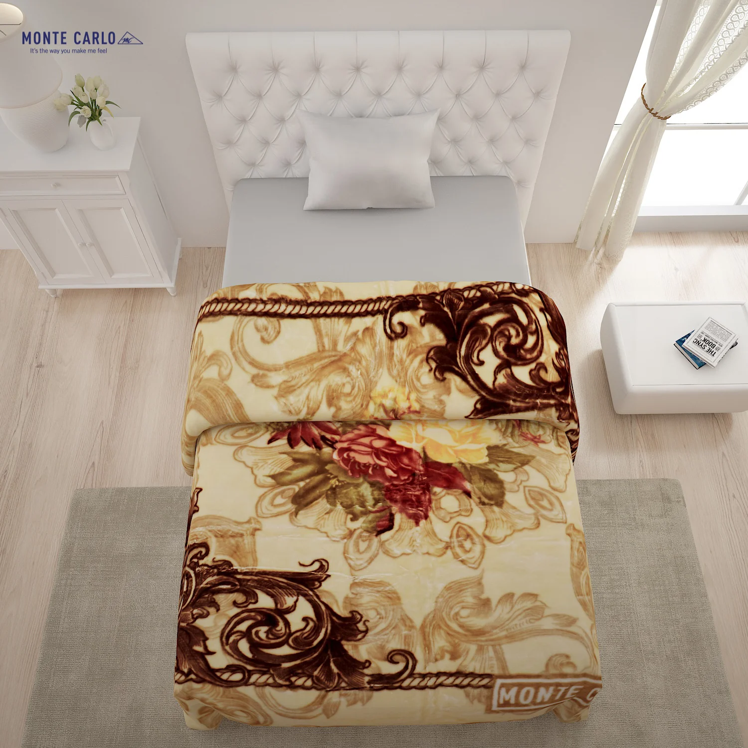 Printed Single Bed Blanket for Heavy Winter -2 Ply - Image 3