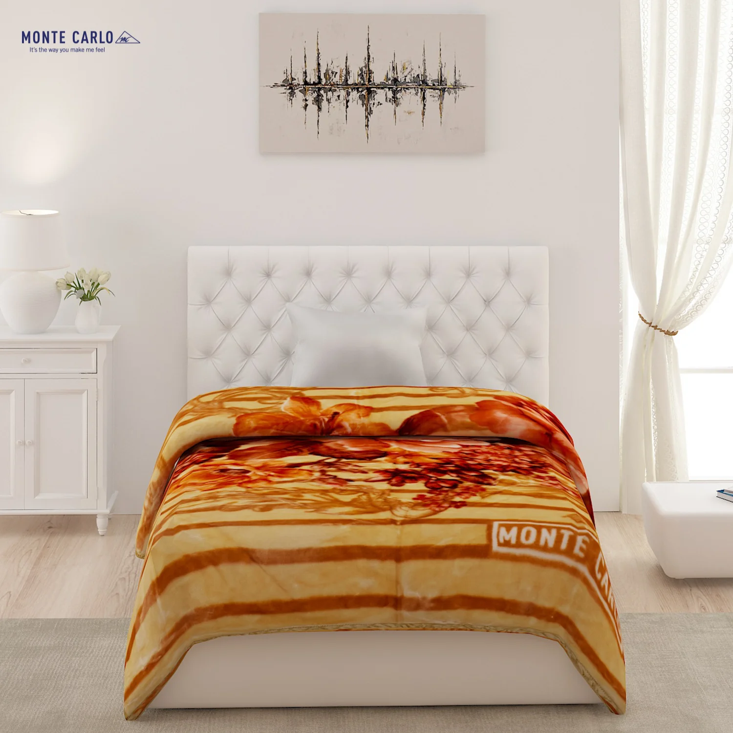 Printed Single Bed Blanket for Heavy Winter -2 Ply - Image 2