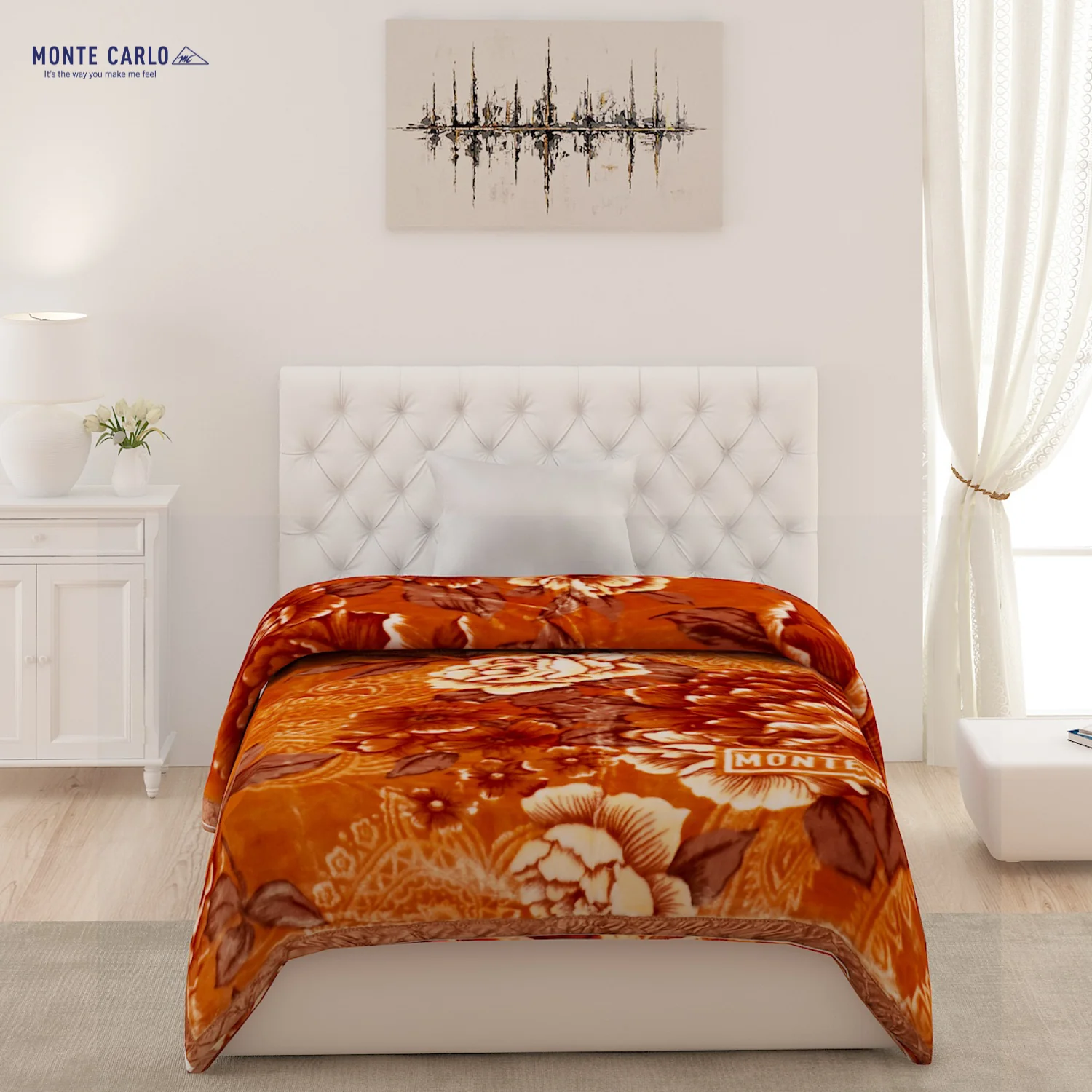 Printed Single Bed Blanket for Heavy Winter -2 Ply - Image 2