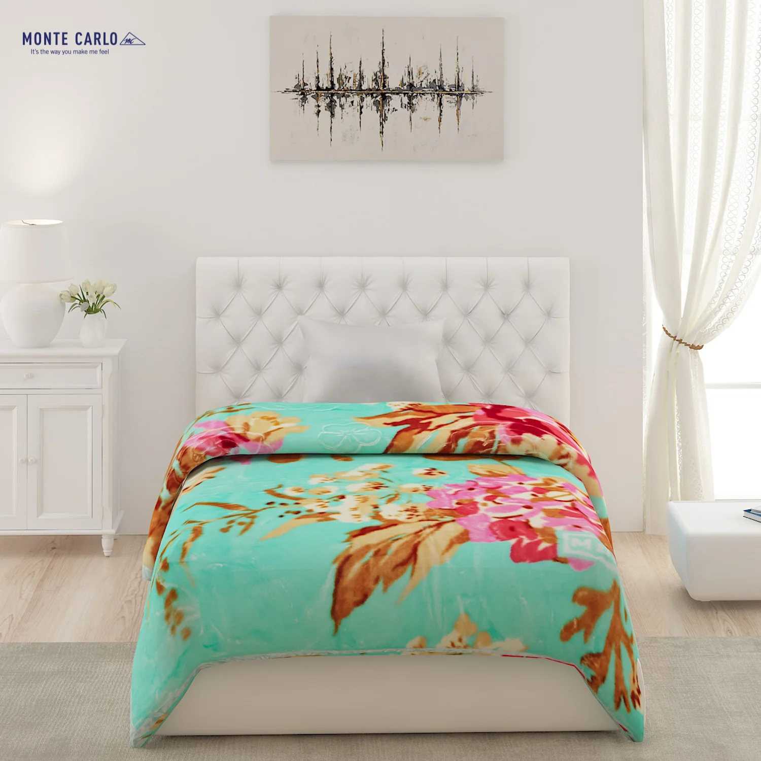 Printed Single Bed Blanket for Heavy Winter -2 Ply - Image 3