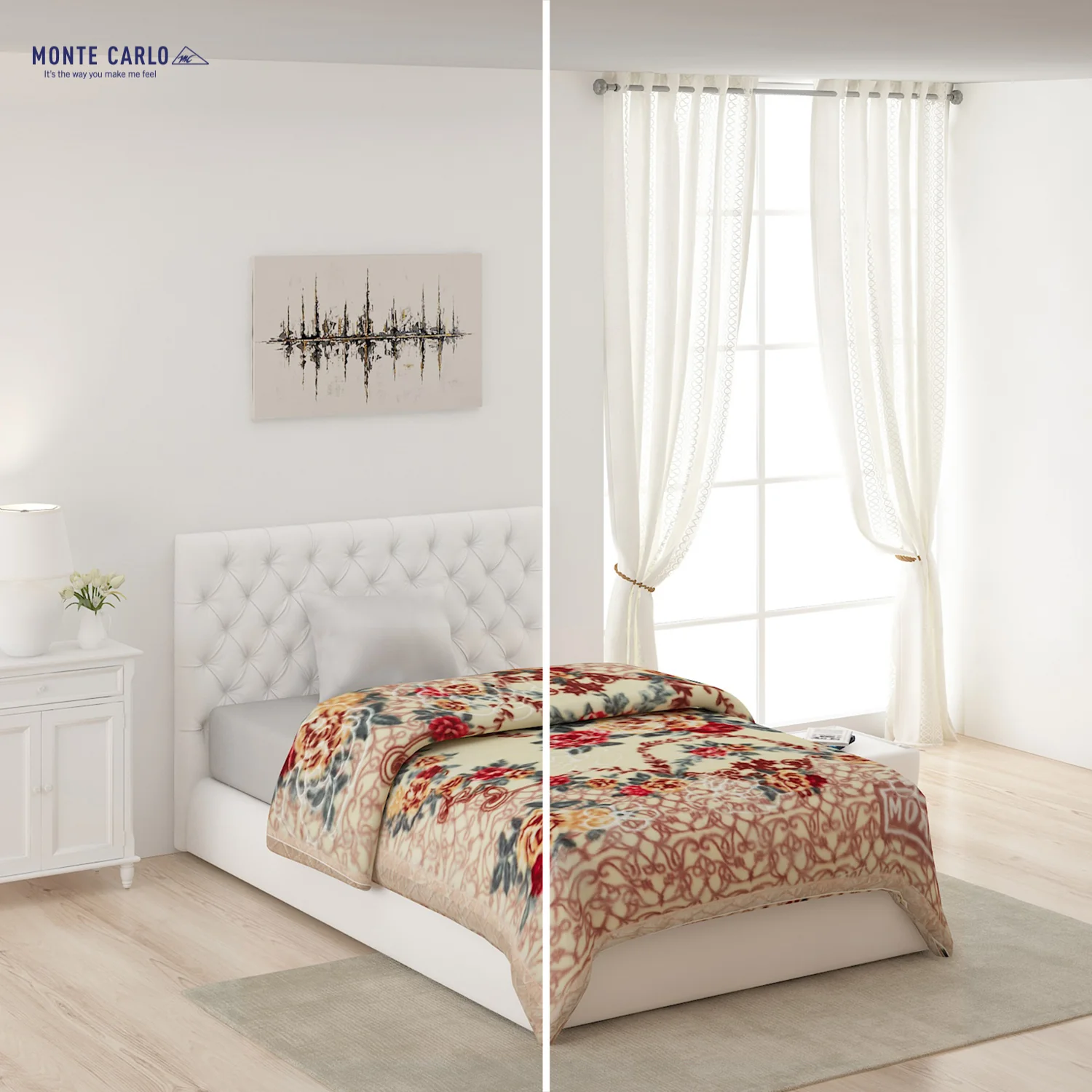 Printed Single Bed Blanket for Heavy Winter -2 Ply - Image 2